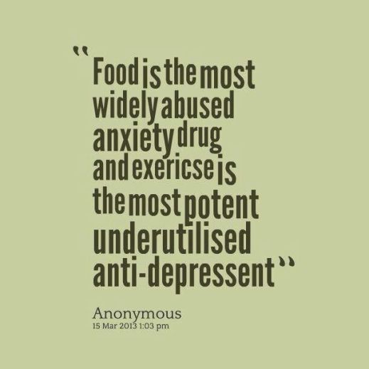 quote about food and exercise